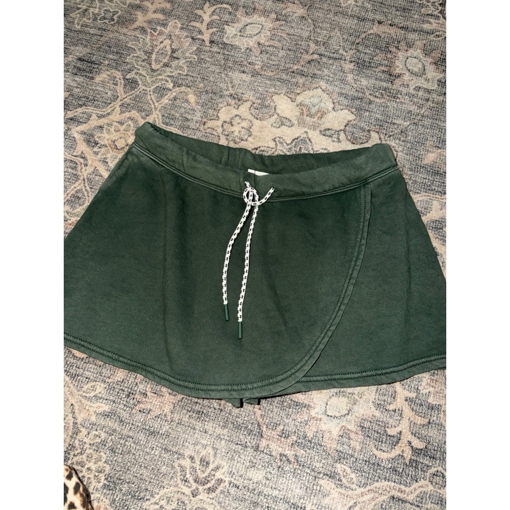 Aerie Offline Green Cotton Mini Skort Skirt